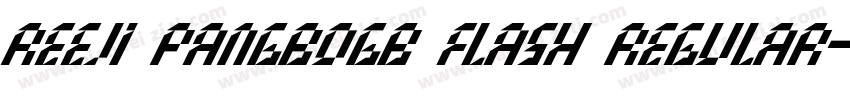 REEJI PangBoGB Flash Regular字体转换